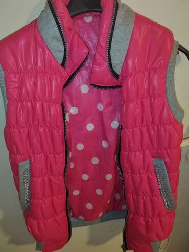 prsluci sa krznom: S (EU 36), Polyester, color - Pink — 1