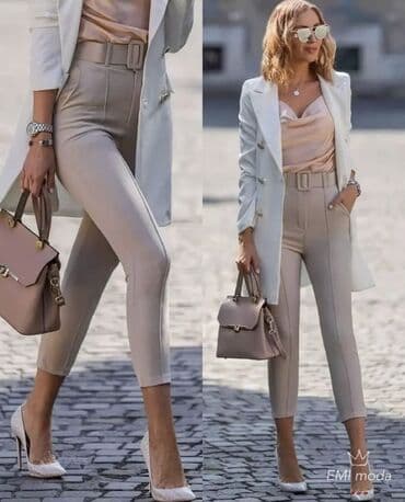 mona kozne pantalone: S (EU 36), M, L, Normalan struk — 4