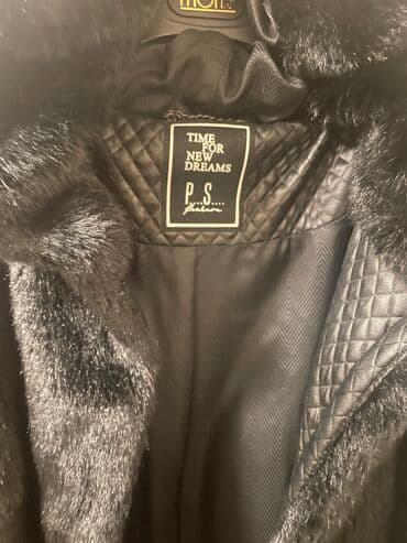 Swimsuits: S, With lining, Faux fur, color - Black — 3