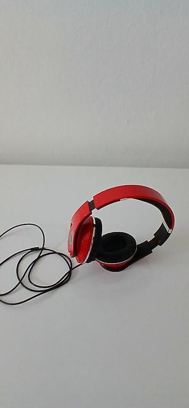 wireless headphones cena: Žičane on-ear slušalice (crvene) - Tip: naglavne/on-ear slušalice - — 3