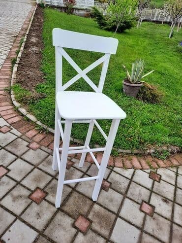 bele stolice: Barske stolice 4500 din farbane u belo dostupne odmah 2 komada visina — 1