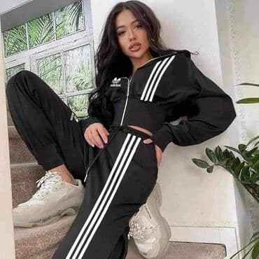trenerke tek flis: Adidas, XL (EU 42), Jednobojni — 1