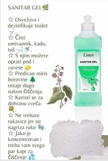 štapići za šećernu vunu: Limes Sanitar Gel u pakovanju od 500ml je efikasno sredstvo za — 8