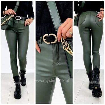kozne helanke za punije: Hit pantalone od eko koze za vitkiji i puniji stas po super ceni - — 6