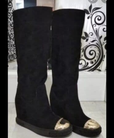 Sweatpants: High boots, 38 — 7