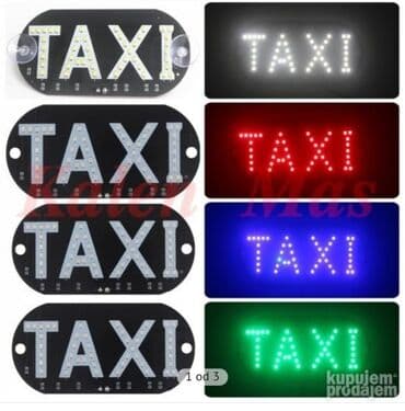 LED oznaka “TAXI” za vozilo - Svetleća tabla sa LED diodama u obliku