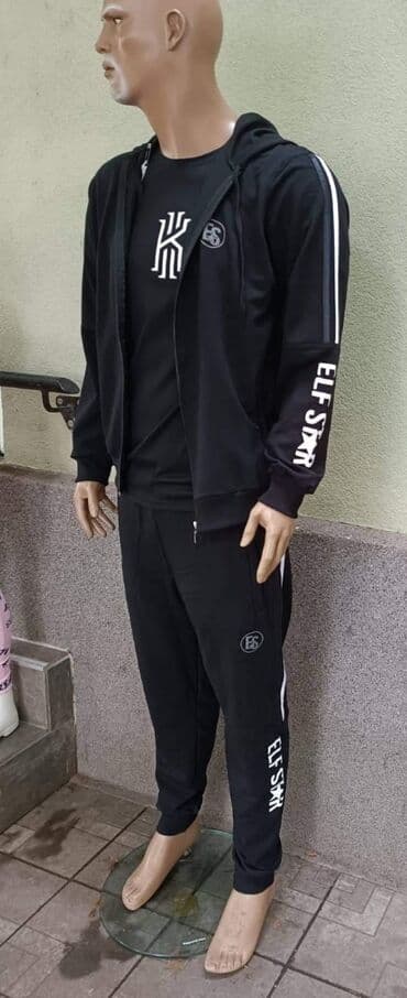 trenerke gornji i donji deo muske: Donji deo L XL XXL XXXL 1800 dinara Gornji deo L XL XXXL 2200 — 1