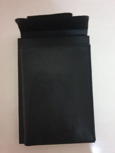 crne torbe: Unisex novčanik, Materijal: Koža — 2
