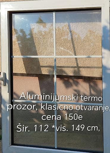 case coca cola: Aluminijumski termo prozori, bela boja, sa ukrasnim lajsnama u termo — 1