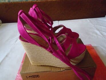 oksfordice sa platformom: Sandals, Perla, 39 — 3