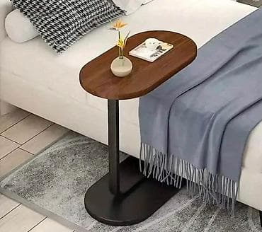 sto za slave: Pomoćni stočić za sofa/kauč – C oblik - Moderan C dizajn omogućava da — 1
