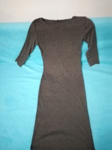 Women's Clothing: S, color - Grey, Oversize, Long sleeves — 3