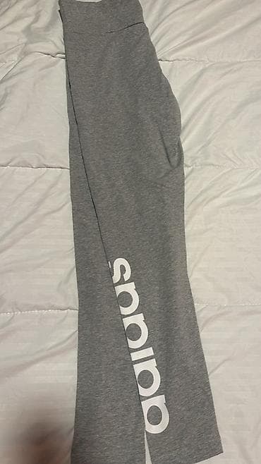 pantalone helanke duzina cm: Adidas ženske helanke – siva boja - Model: Slim Fit - Veličina: L — 4