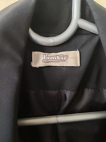 debeli bade mantili: Pimkie crni ženski trenč mantil - Klasičan crni trenč sa duplim — 3