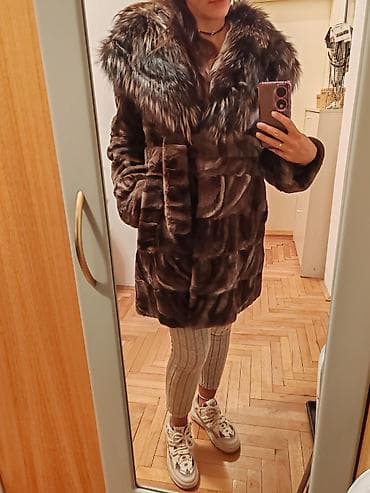 Venčanice i aksesoari: Prelepa, topla bunda od prirodnog krzna srebrne lisice * Velicina L/40 — 2