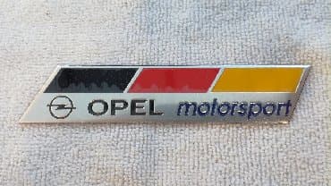 auto presvlake: Samolepljiva metalna pločica - OPEL MOTORSPORT Samolepljiva metalna — 1