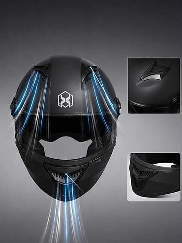 mlin za kukuruz: Moto kaciga – Full Face | Aerodinamičan dizajn | Ventilacija | Vizir — 1