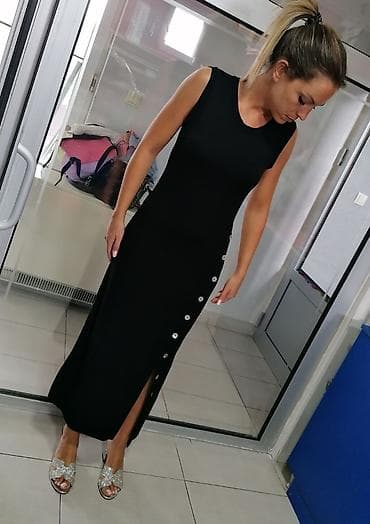 Haljine: Vrhunska duga haljina Pamuk viskosa elastin vel S M Novo Uvoz — 2