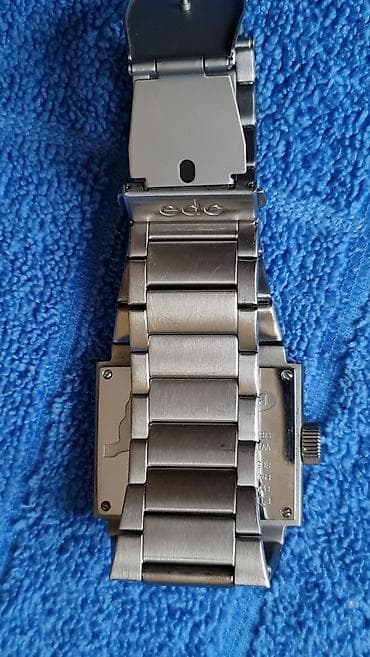 pilotski sat: EDC by Esprit muški ručni sat – pravougaono kućište i čelična — 10