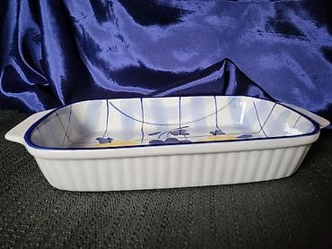 porcelanske solje: Pekac nov porcelanski iz 80,90ih.godina. Pekac,posuda vatrostalni — 7