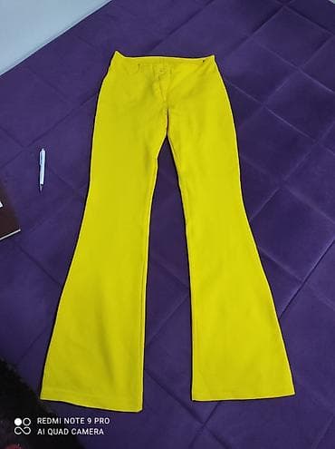 suskave pantalone: Pantalone sa elastinom, vrlicina S duzina 99, poluobim struka 36 — 2