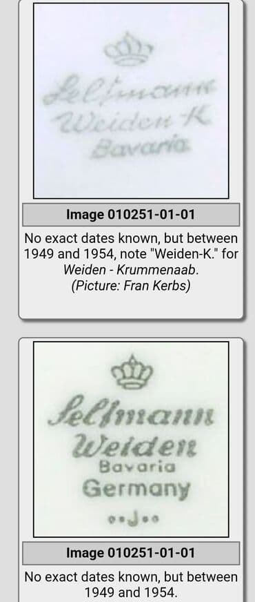 swarovski kristali cena: Tanjir 1949-1954g Setmann Weiden Bavaria. Tanjir za — 8