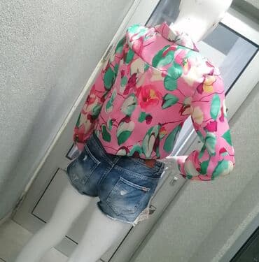 srebrni lanac sa krstom cena: Zara, S (EU 36), Floral, color - Multicolored — 3