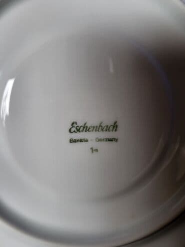 silikonski set za kuhinju: Cinije za supe,corbe itd.Eschenbach porcelan Bavaria 1960g+. Cinije 6 — 15
