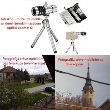 radio antena vrsac: Cena 2150 din Univerzalno sočivo/Teleskop za mobilni sa aluminijumskim — 3