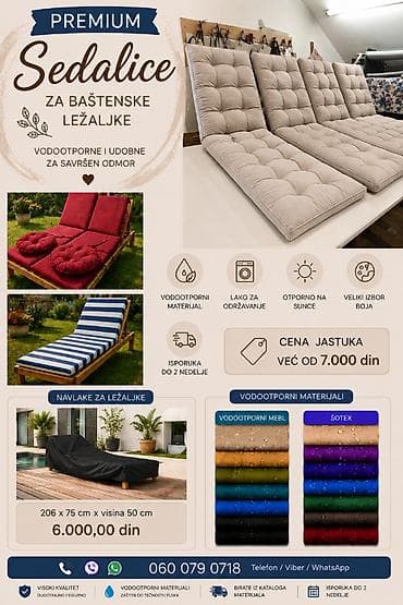 dormeo cebe 4 u 1: PREMIUM sedalice i navlake za baštenske ležaljke - Vodooporne i — 1