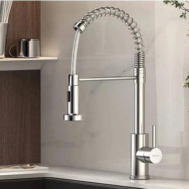ikea prekrivač za krevet: Slavina za sudoperu - sa tusem ( BATERIJA ) Dve boje: crna i siva — 2