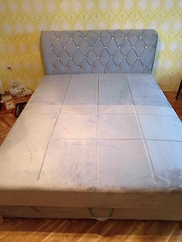 uzdignuti kreveti: Tapacirani krevet MELYCHEST – dimenzije 200 × 160 cm - Moderan — 10