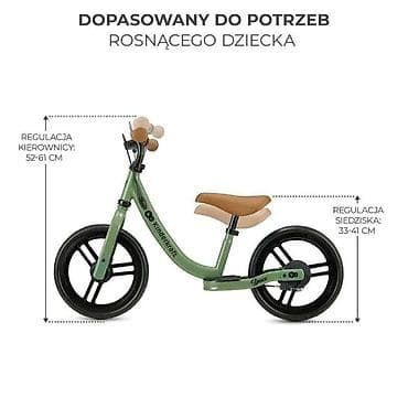 Dečiji bicikli: KINDERKRAFT BICIKL GURALICA SPACE LIGHT GREEN Balans bicikl za decu — 3