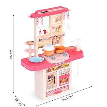 Kids' Kitchens: Dečija kuhinja sa zvukom, LED svetlom, sudoperom i 10 dodataka – — 7