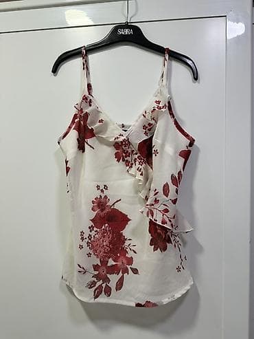 vice city kosulja: 1) Zlatni top sa šljokicama - Brend: VILA Clothes - Kroj: bez rukava — 7