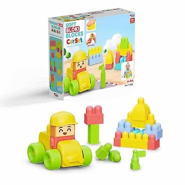 kamioni igracke: Meki konstrukcioni blokovi – Soft Bloki Blocks (24 delova) - — 1