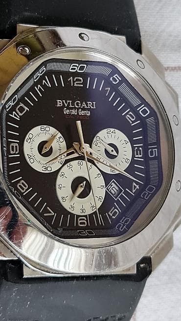 Set od 4 muška hronografska ručna sata 1) Bulgari Gérald Genta (Cal