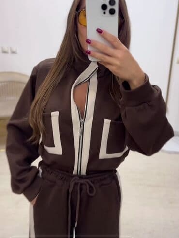 One size, Prugasti, bоја - Braon