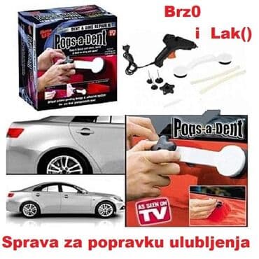 gumeni tepisi za auto: Cena 1200 din Pops-a-Dent, set za popravku udubljenja na automobilu — 1