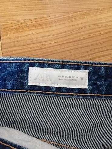 bele elegantne pantalone: ZARA ženske farmerke - Model: široke/balloon nogavice, visok struk - — 6