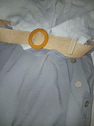 pur pena: Nove od lana pantalone pesak boja siroke nogavice odgovara br L Xl — 2