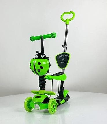 aksa kadice za bebe: Dečiji trotinet 5-u-1 sa sedištem i naslonom – bubamara dizajn - — 2
