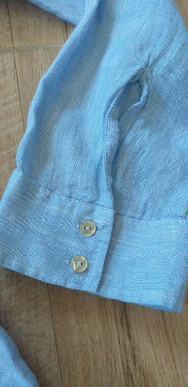 parka scotch and soda: M (EU 38), Flax, Single-colored, color - Light blue — 5