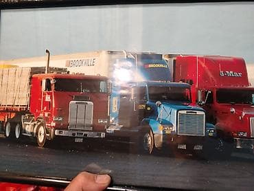 ikea ram za slike: Set od 4 uramljene slike – Američki kamioni (Peterbilt, Kenworth) Na — 3