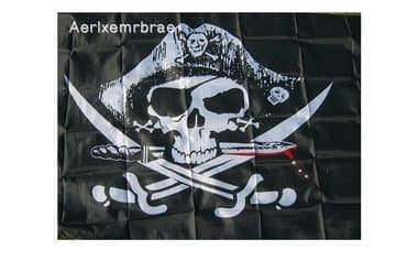 zvučnici sa mikrofonom: Piratska zastava 150 X 90 cm Zastava dimenzija 150 X 90 cm sa — 6