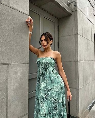 air max 180: Duga haljina top sa cvetnim printom . - Stil boho/romantični,duga maxi — 2