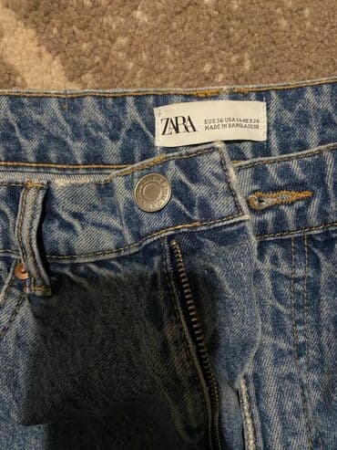 zenske pantalone i sakoi: Zara farmerice. Veličina 36, teksas se ne rasteže. Jednom nošene samo — 2