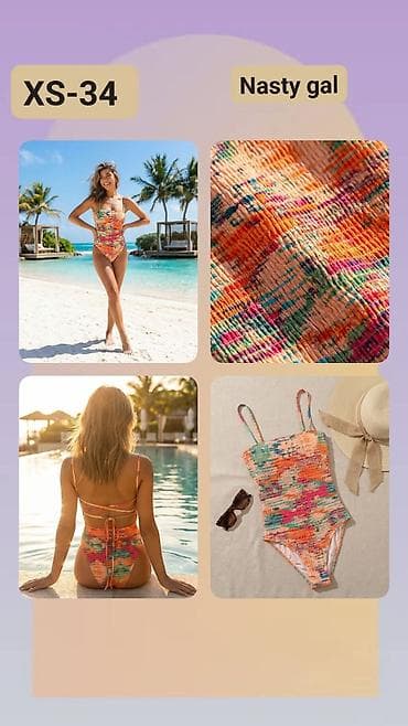 Jednodelni kupaći kostim Nasty Gal – veličina XS (34). - Model