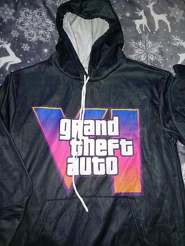 pantalone za plažu: GTA VI dukserica s kapuljačom – veličina XL - Crna dukserica sa — 2