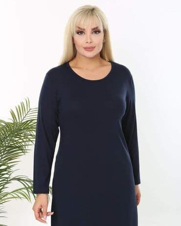 model haljine za punije osobe: Jednobojne haljine za punije dame Cena 2900 din Veličina XL, 2XL — 11